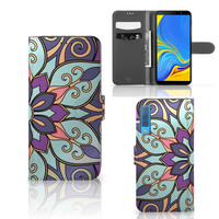 Samsung Galaxy A7 (2018) Hoesje Purple Flower