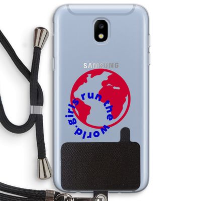 Run The World: Samsung Galaxy J5 (2017) Transparant Hoesje met koord
