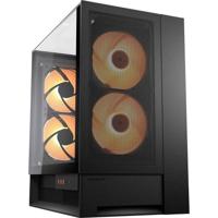 Cougar CGR-2WA3B-RGB Midi-tower PC-behuizing Zwart 2 voorgeïnstalleerde ventilators, Zijvenster, Geïntegreerde verlichting