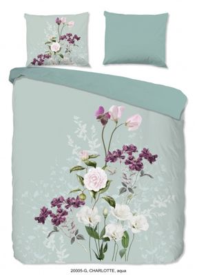 Good Morning dekbedovertrek Charlotte 200 x 200 cm aqua Good Morning dekbedovertrek Charlotte 200 x 200 cm aqua