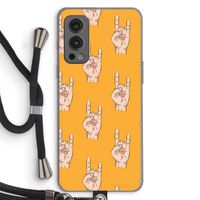 Rock: OnePlus Nord 2 5G Transparant Hoesje met koord
