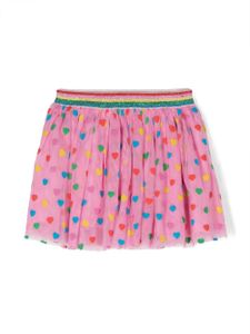 Stella McCartney Kids jupe imprimée en tulle à taille élastiquée - Rose