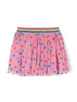 Stella McCartney Kids jupe imprimée en tulle à taille élastiquée - Rose - thumbnail