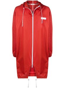 Givenchy imperméable à patch logo - Rouge