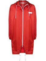 Givenchy imperméable à patch logo - Rouge