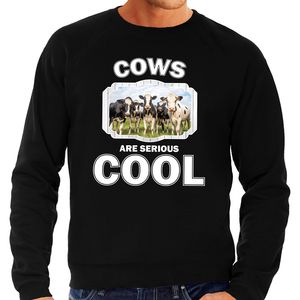 Sweater cows are serious cool zwart heren - Nederlandse kudde koeien/ koe trui