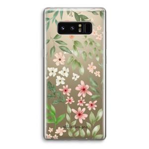 Botanical sweet flower heaven: Samsung Galaxy Note 8 Transparant Hoesje