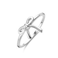 Gerhodineerde 925 Zilveren Ring met Strik - 10 mm Breed