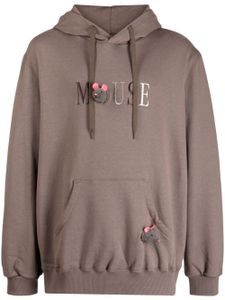 Doublet hoodie en coton à broderies - Gris