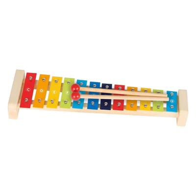 Goki houten xylofoon met liedboek, 4dlg.