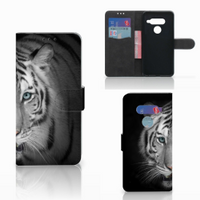 LG V40 Thinq Telefoonhoesje met Pasjes Tijger - thumbnail