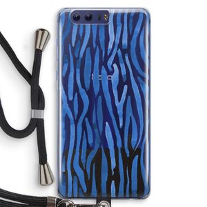 Blauwe nerven: Honor 9 Transparant Hoesje met koord