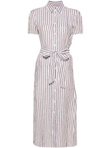 Polo Ralph Lauren robe-chemise à rayures - Blanc