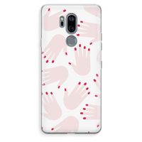 Hands pink: LG G7 Thinq Transparant Hoesje