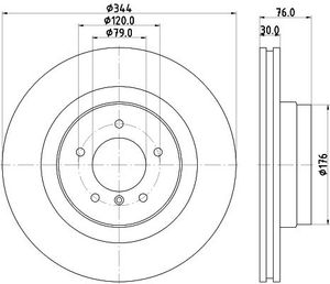 Remschijf Gecoat 54851PRO 8DD355115961