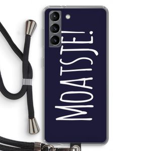 Moatsje!: Samsung Galaxy S21 Transparant Hoesje met koord