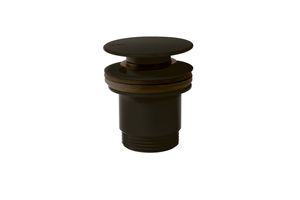 Afvoerplug Tres Valvulva | 5/4" | Click waste | Messing | Rond | Zwart brons