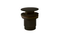 Afvoerplug Tres Valvulva | 5/4" | Click waste | Messing | Rond | Zwart brons