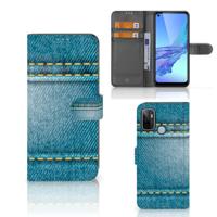 OPPO A53 | OPPO A53s | Wallet Case | met Pasjes | Jeans