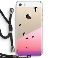 Fly away: iPhone 5 / 5S / SE Transparant Hoesje met koord