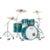 Pearl MP4C924XSP-S/C850 Masters Maple Pure 4-delige shell set Aqua Turquoise Stripe