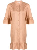 See by Chloé robe-chemise City à volants - Rose