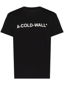 A-COLD-WALL* t-shirt en coton à logo imprimé - Noir