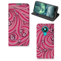 Nokia 3.4 Bookcase Swirl Pink - thumbnail