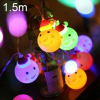 1 5 m Snowman LED vakantie String licht 10 LEDs 2 x AA batterijen vak aangedreven warme Fairy decoratieve Lamp voor Kerstmis Party slaapkamer (kleu