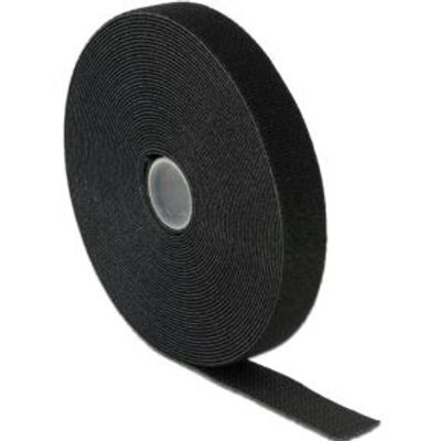 Delock 18716 Klittenband op rol L 10 m x B 20 mm zwart