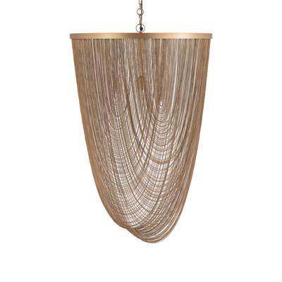 Nishan Gouden ijzeren kettingen ronde hanglamp L