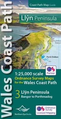 Wandelatlas Wales Coast Path Llyn Peninsula Map | Northern Eye Books