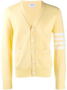 Thom Browne cardigan à détails rayés - Jaune