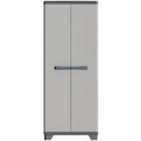 KIS Lineaire hoge opbergkast - 68 x 39 x 173 cm - zwart en grijs