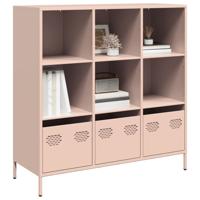 Hoge kast 101,5x39x103,5 cm staal roze Hoge kast 101,5x39x103,5 cm staal roze