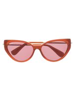 Max Mara Eyewear lunettes de soleil à monture papillon - Rouge