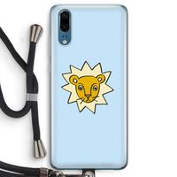 Kleine leeuw: Huawei P20 Transparant Hoesje met koord