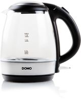 Domo waterkoker uit glas en RVS, 1,2 l, 2200 W