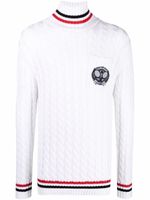 Balmain pull en maille torsadée - Blanc