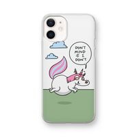 Unicorn: iPhone 12 mini Transparant Hoesje