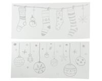 Decoris Raamdecoratie sticker kerstsfeer