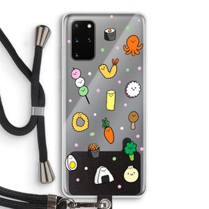 Happy bento friends: Samsung Galaxy S20 Plus Transparant Hoesje met koord