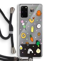 Happy bento friends: Samsung Galaxy S20 Plus Transparant Hoesje met koord