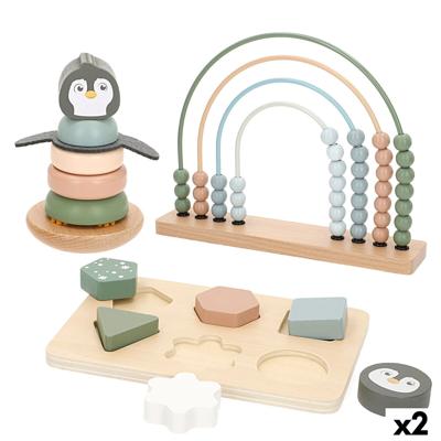 Houten spel Woomax 22 x 22 x 6 cm (2 Stuks) Houten spel Woomax 22 x 22 x 6 cm (2 Stuks)