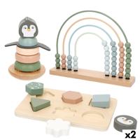 Houten spel Woomax 22 x 22 x 6 cm (2 Stuks) Houten spel Woomax 22 x 22 x 6 cm (2 Stuks)