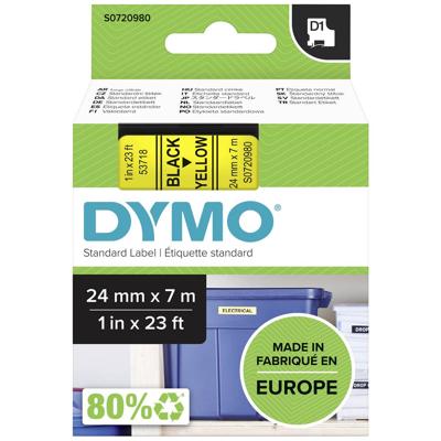 DYMO 53718 Labeltape Polyester Tapekleur: Geel Tekstkleur: Zwart 24 mm 7 m
