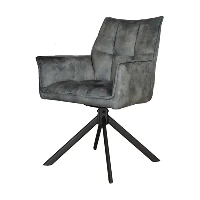 Eetkamerstoel Dani | Velvet Light Blue | Set van 2