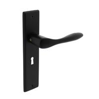 Intersteel DeurklinkBanaan sleutelgat 56mm zwart - 0023.020124