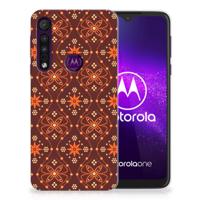Motorola One Macro | TPU bumper | Batik Brown