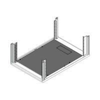 nVent SCHROFF 25230149 19 inch Bodemplaat voor patchkast Zwart/grijs